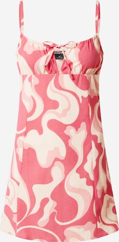 Monki Καλοκαιρινό φόρεμα σε ροζ: μπροστά