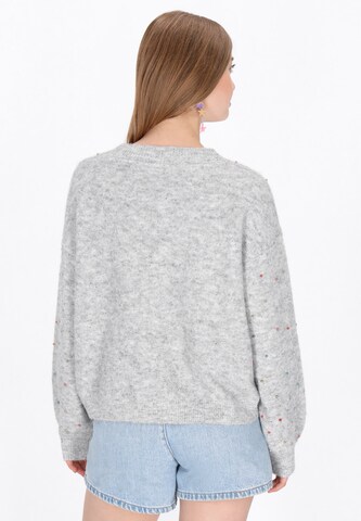 MYMO Gebreid vest in Grijs