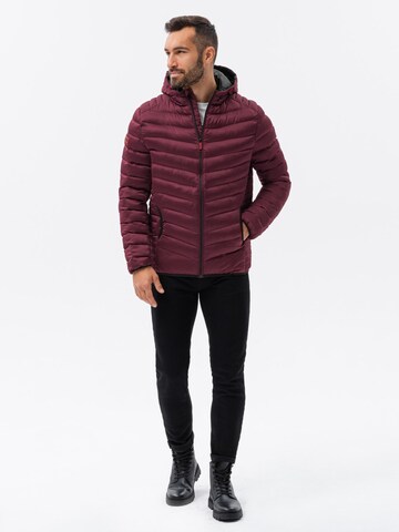 Veste mi-saison 'C368' Ombre en rouge