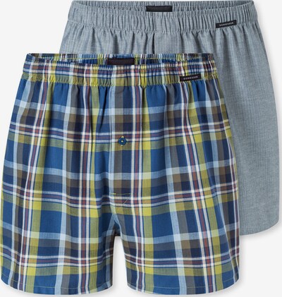 SCHIESSER Boxer ' Boxershorts ' in 4XL in blau / gelb / graumeliert, Produktansicht