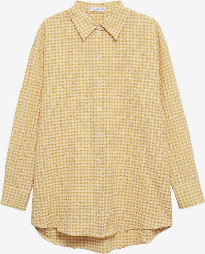 MANGO Bluse 'isabelce-i' in hellgelb / weiß, Produktansicht