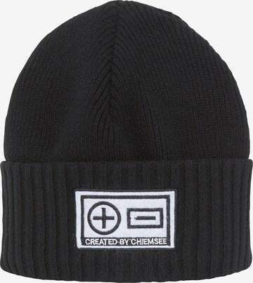 CHIEMSEE Beanie in Black: front