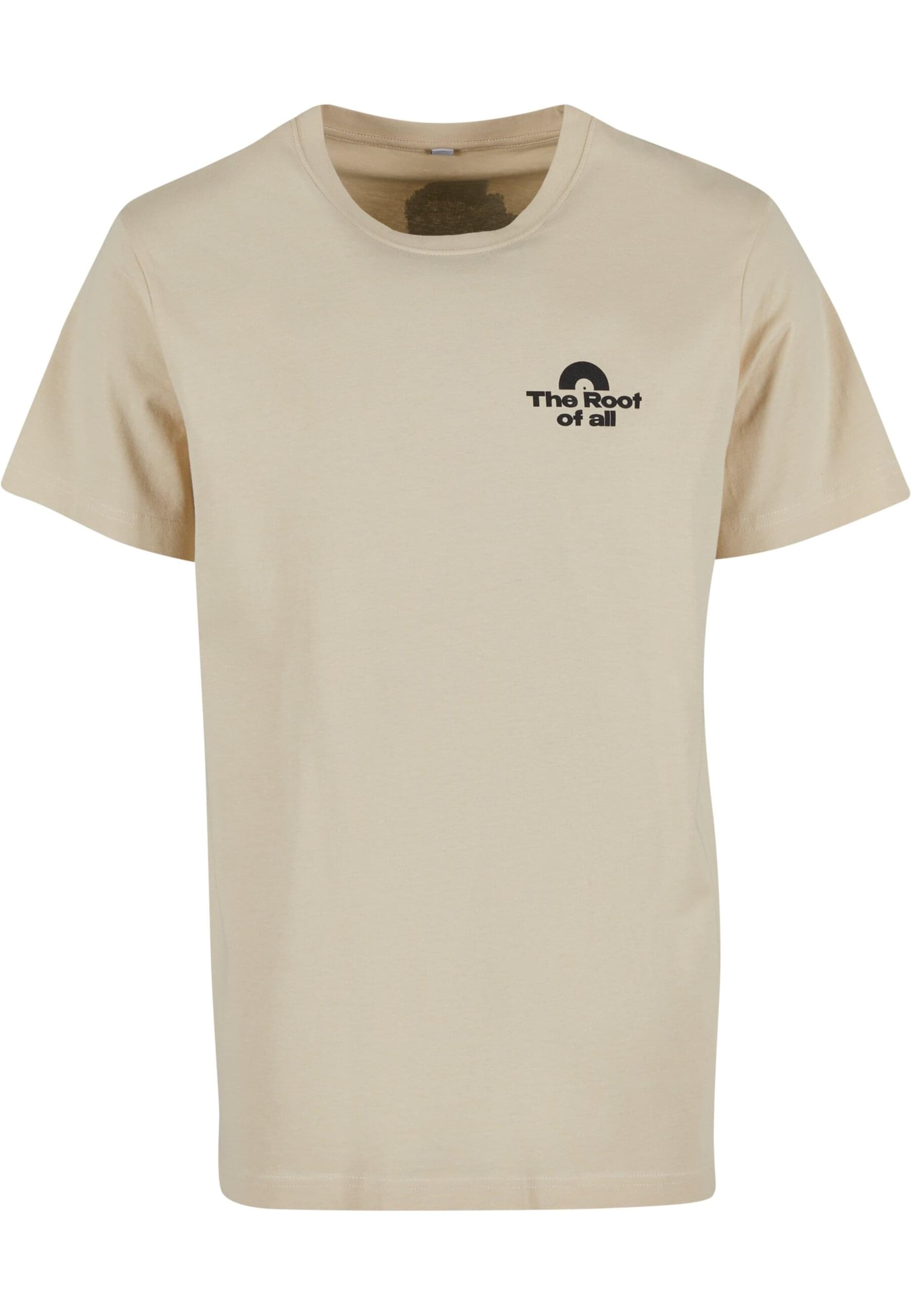 Mister Tee Shirt 'Root of All' in Beige: front