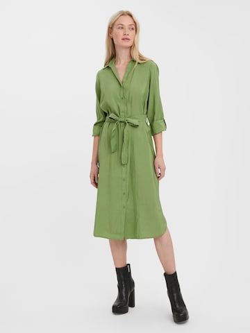 VERO MODA Shirt Dress 'Bell' in Green: front