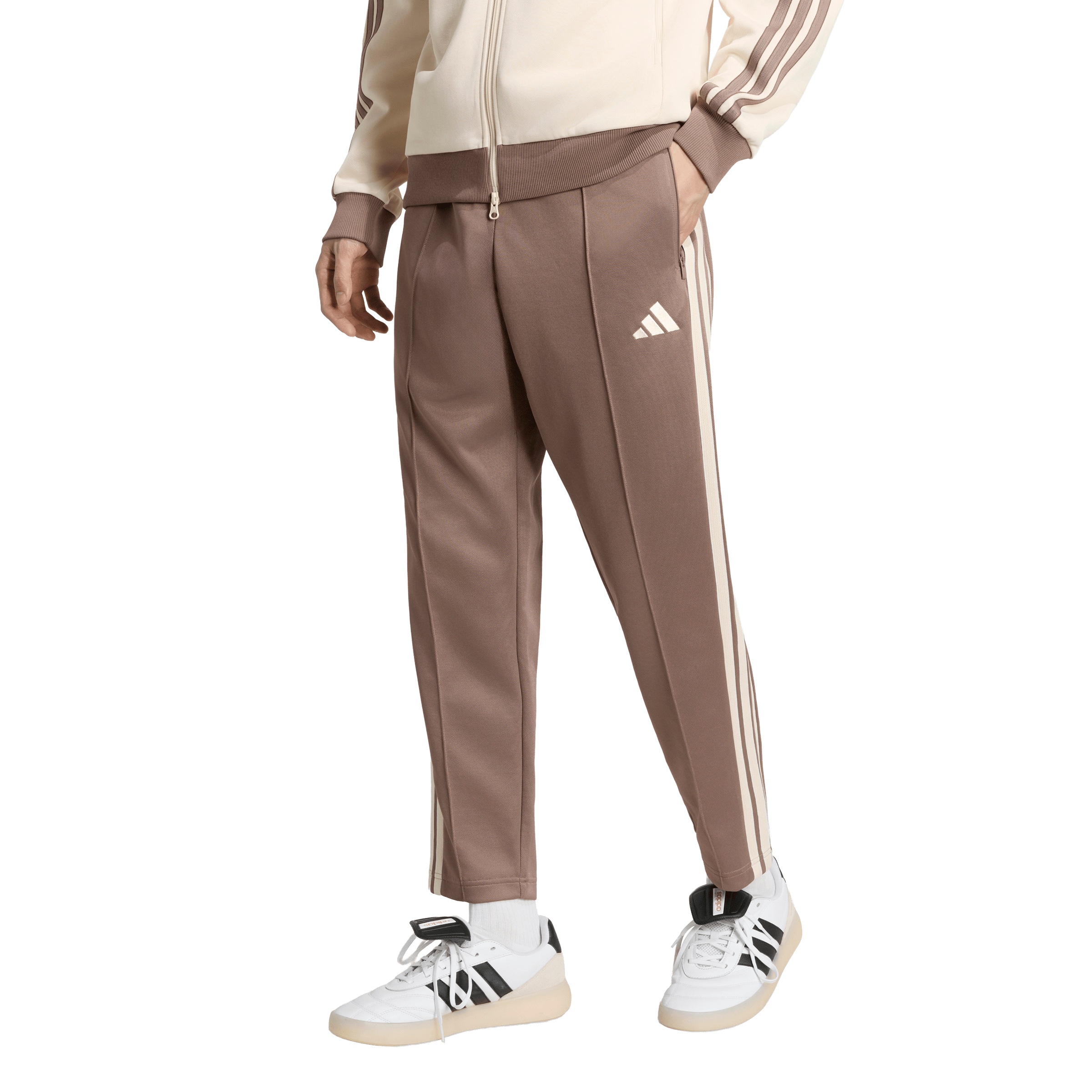ADIDAS SPORTSWEAR - Regular Calças de desporto 'STA' em castanho: frente
