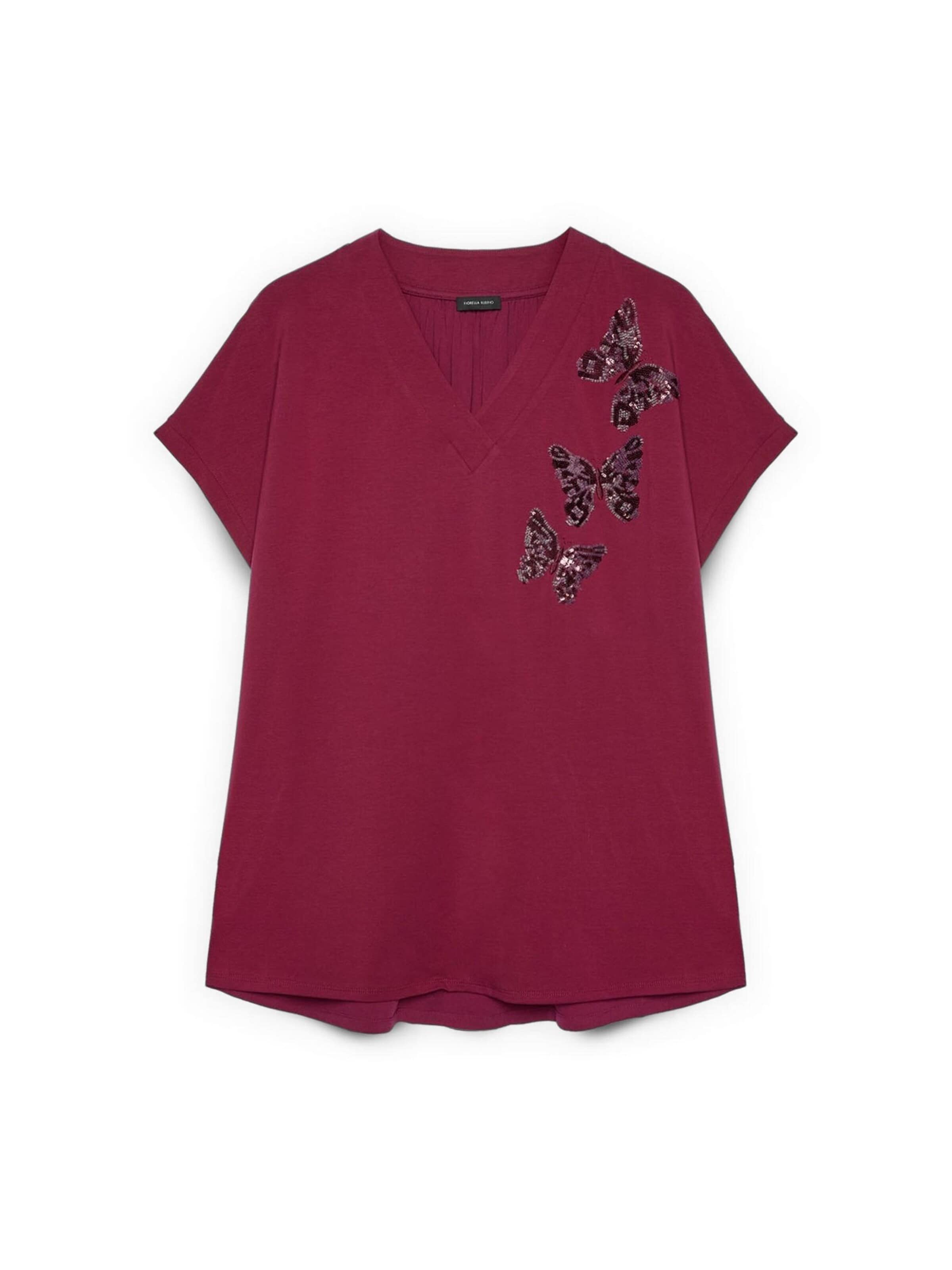 Fiorella Rubino - Camiseta en rojo: frente