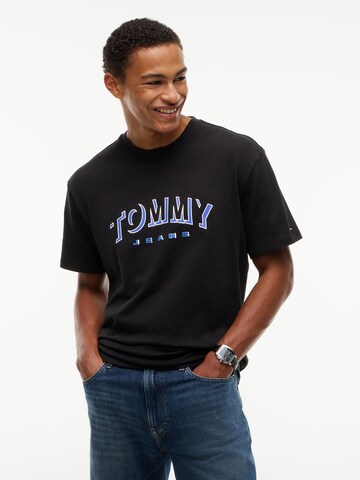 juoda Tommy Jeans Marškinėliai 'DNA': priekis