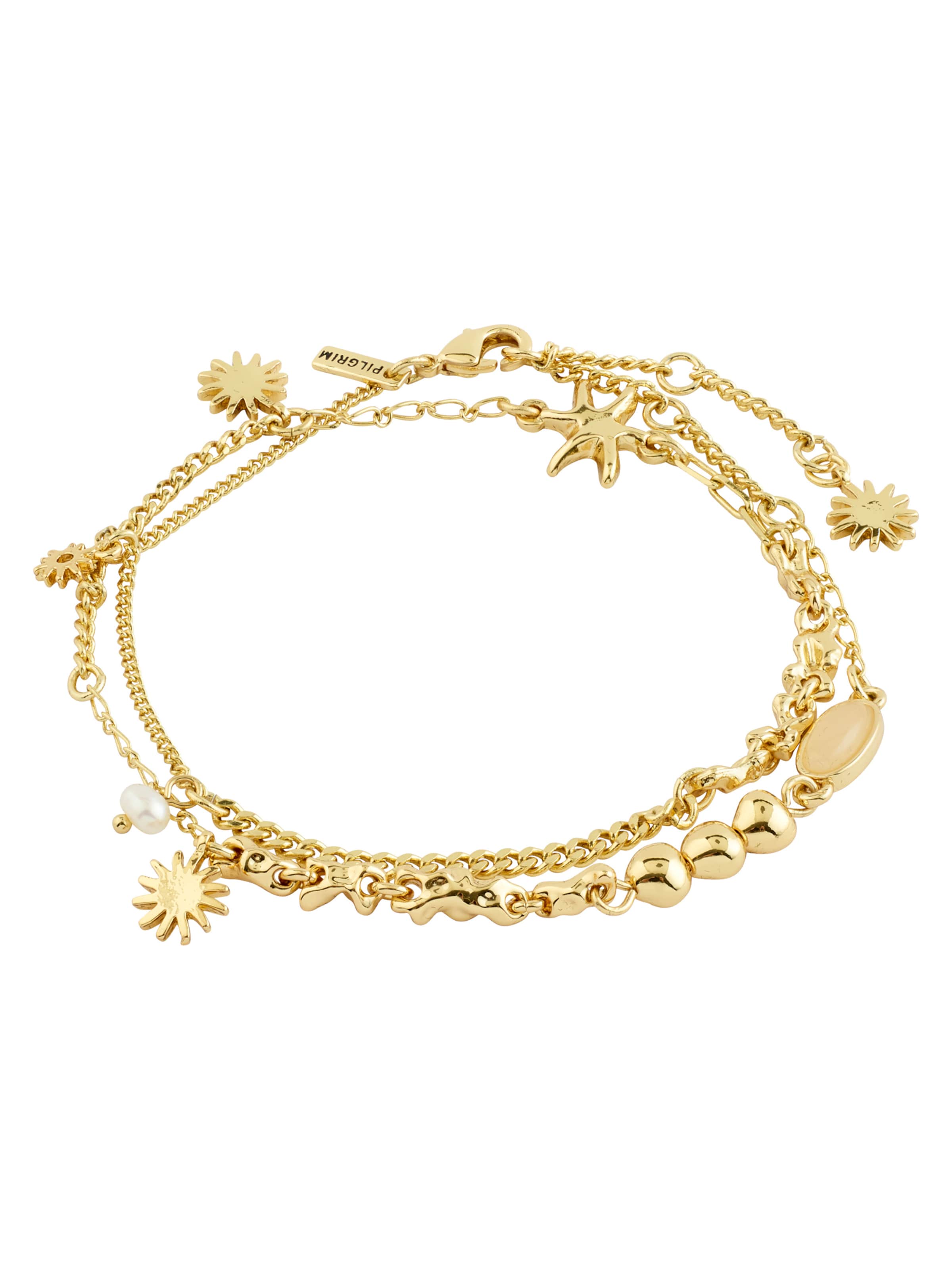 Pilgrim Bracelet 'PRISM' en or, Vue avec produit