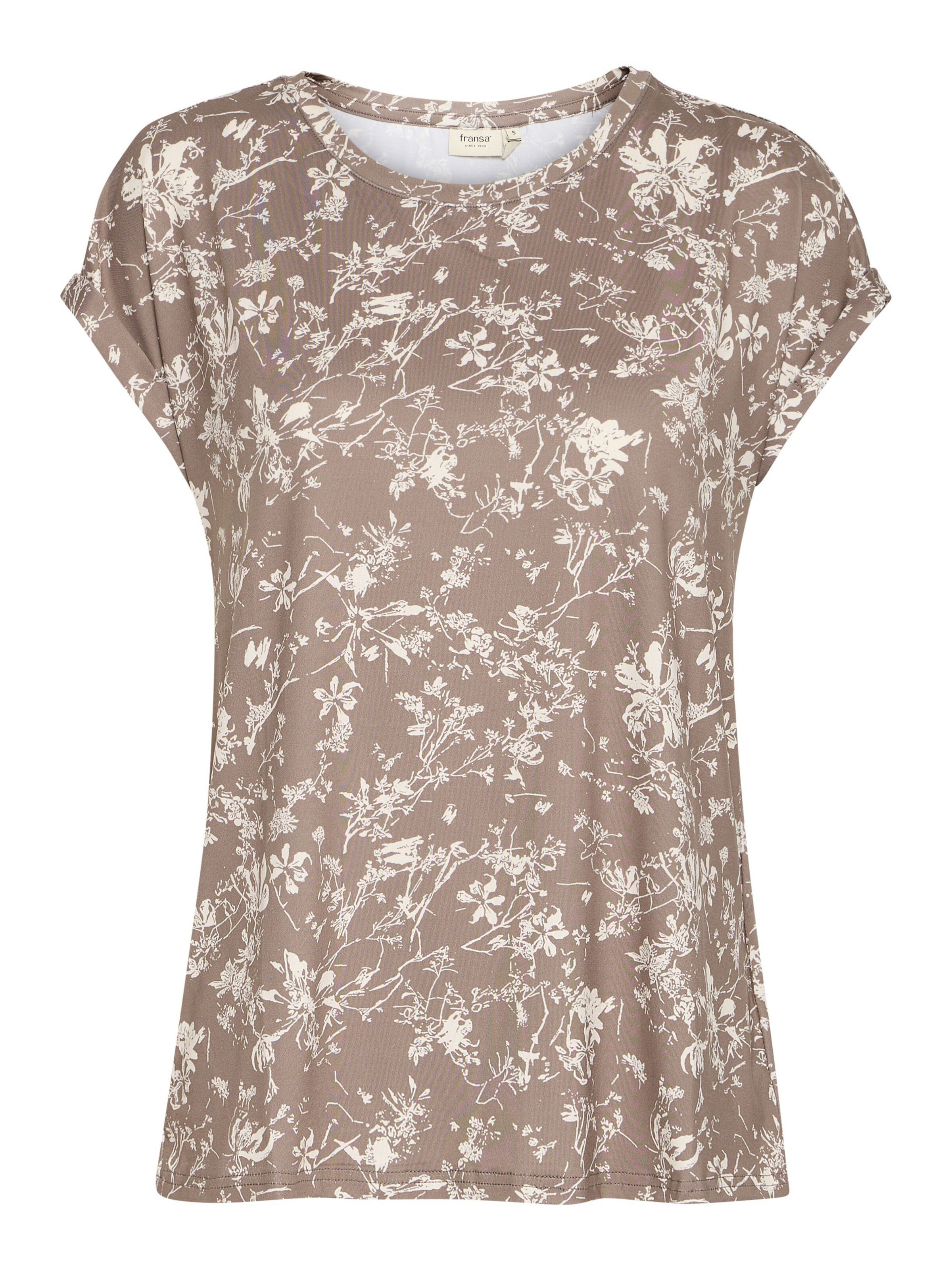 Maglietta 'FRSeen' di Fransa in marrone: frontale