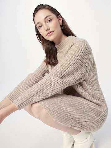 OPUS Knit dress 'Wetrissi' in Brown