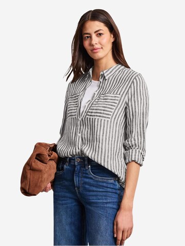 Camicia da donna 'SOL_LTD QR Striped shirtcollarblouse 346289' di STREET ONE in marrone