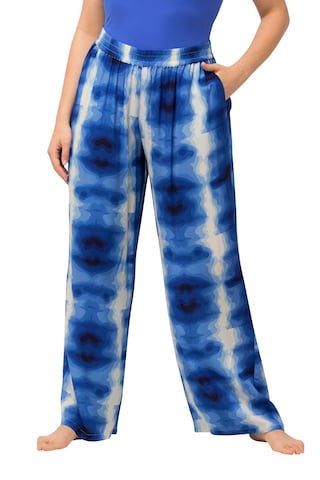 Ulla Popken Pyjamabroek in Blauw: voorkant