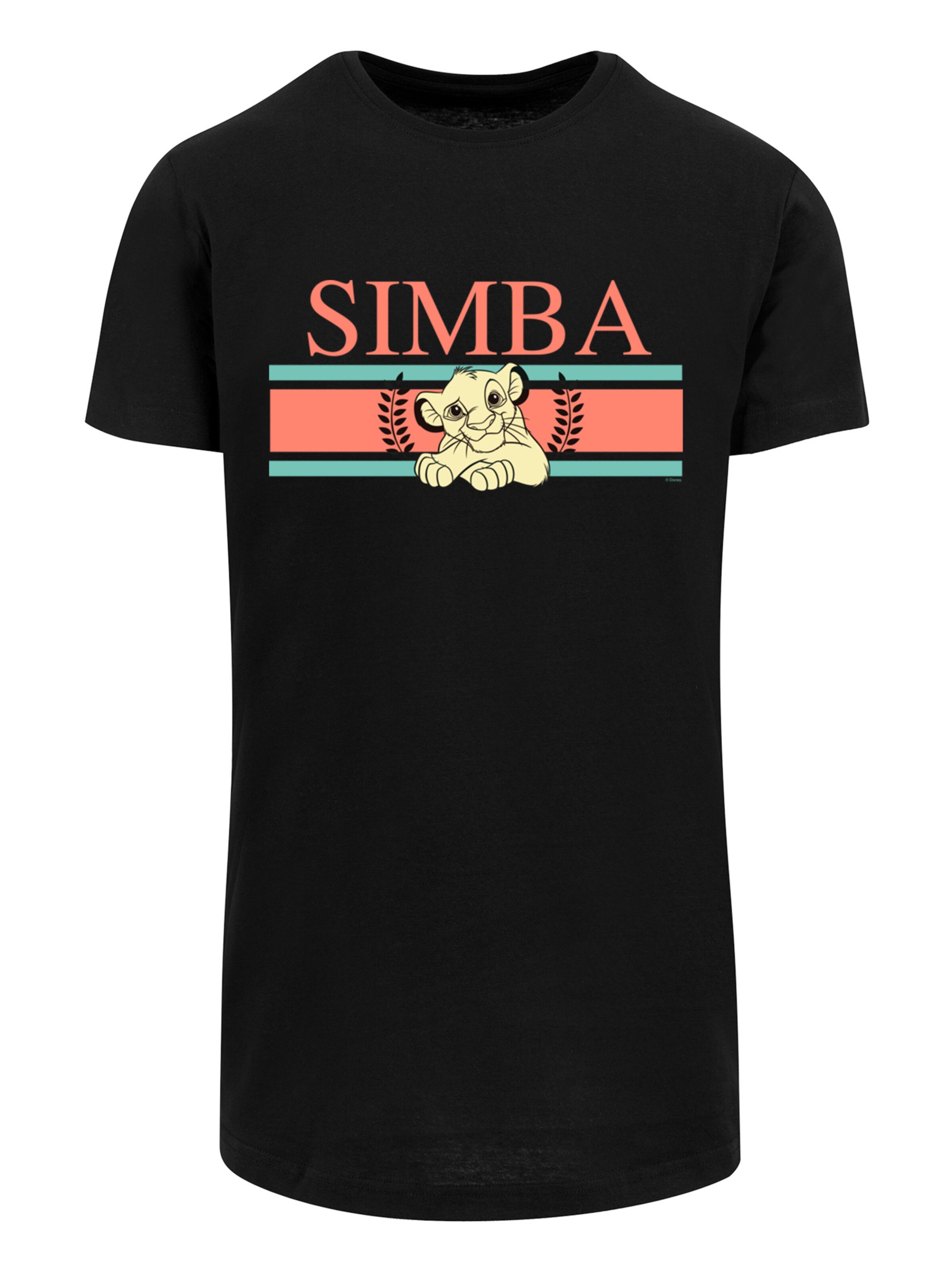 F4NT4STIC Shirt 'Disney König der Löwen Simba' in Black: front