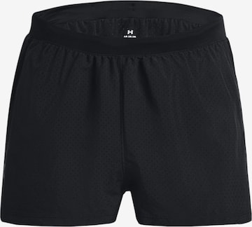 UNDER ARMOUR Regular Sportbroek 'Launch Split Perf' in Zwart: voorkant