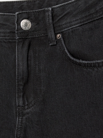 Pull&Bear Zvonové kalhoty Džíny – černá