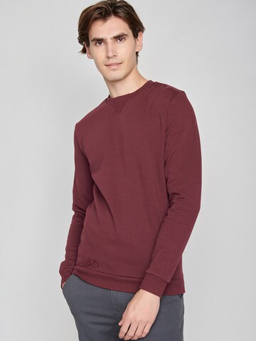 Sweat-shirt 'Bike Solo' GREENBOMB en rouge : devant
