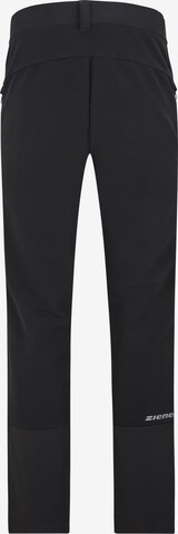 ZIENER Regular Workout Pants 'NAWO' in Black