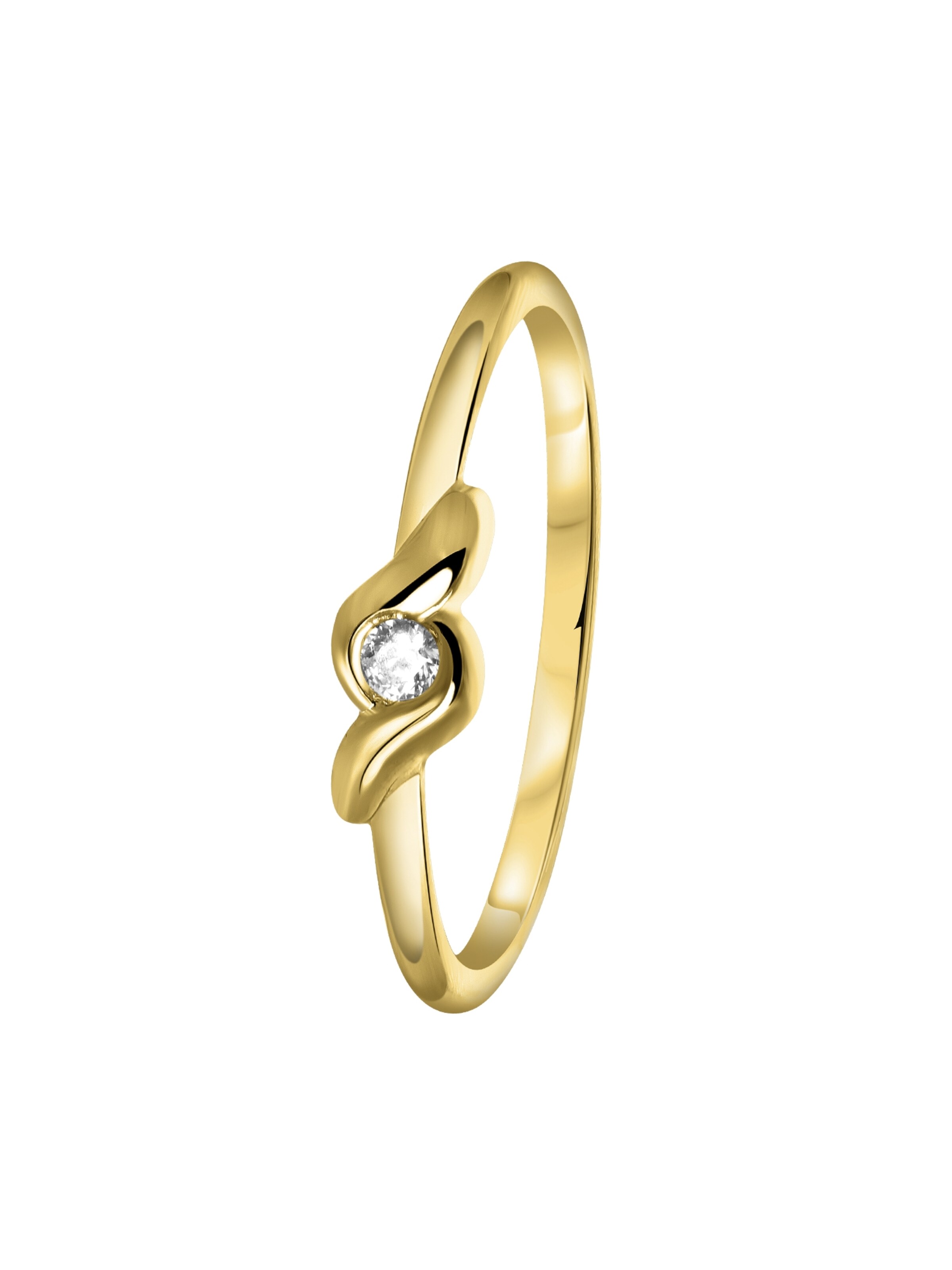 Lucardi Ring in Gold: front