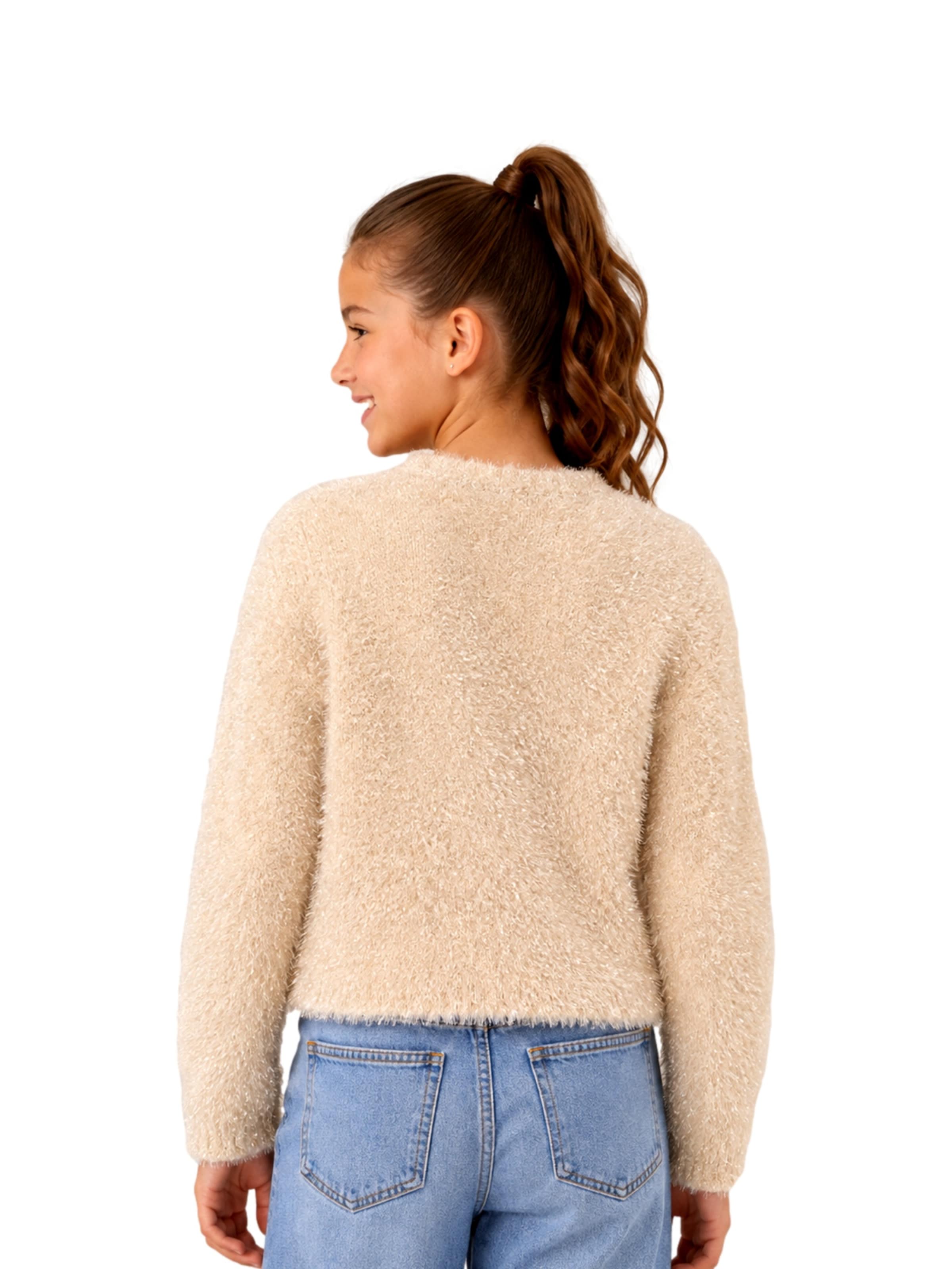 ONLY GIRLS Gebreid vest 'KMGPIUMO' in Beige