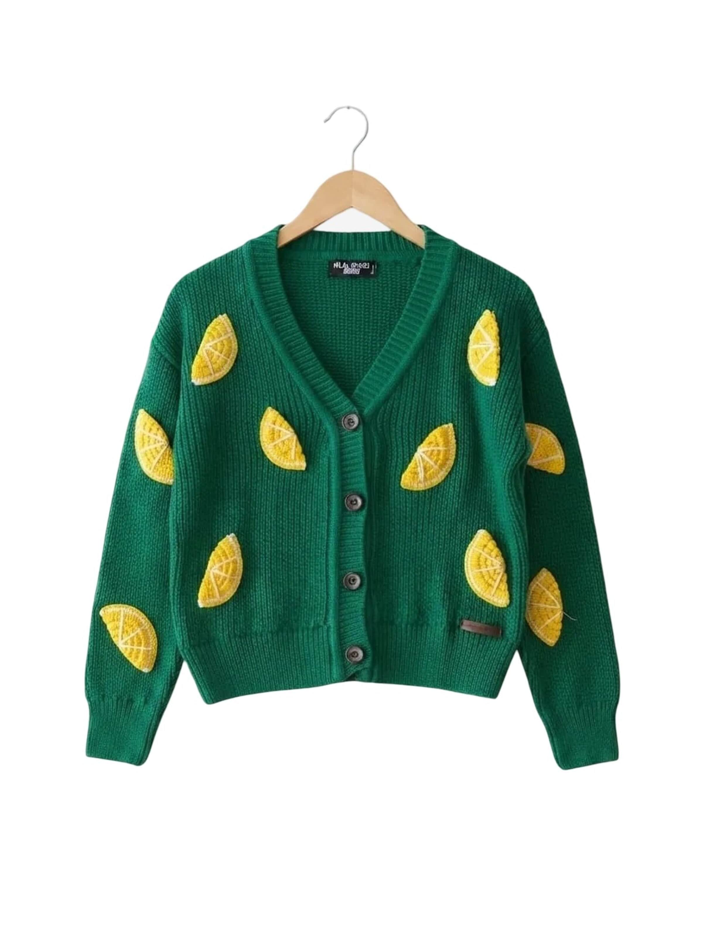 Cardigan Hilal Akinci Kids en mélange de couleurs : devant