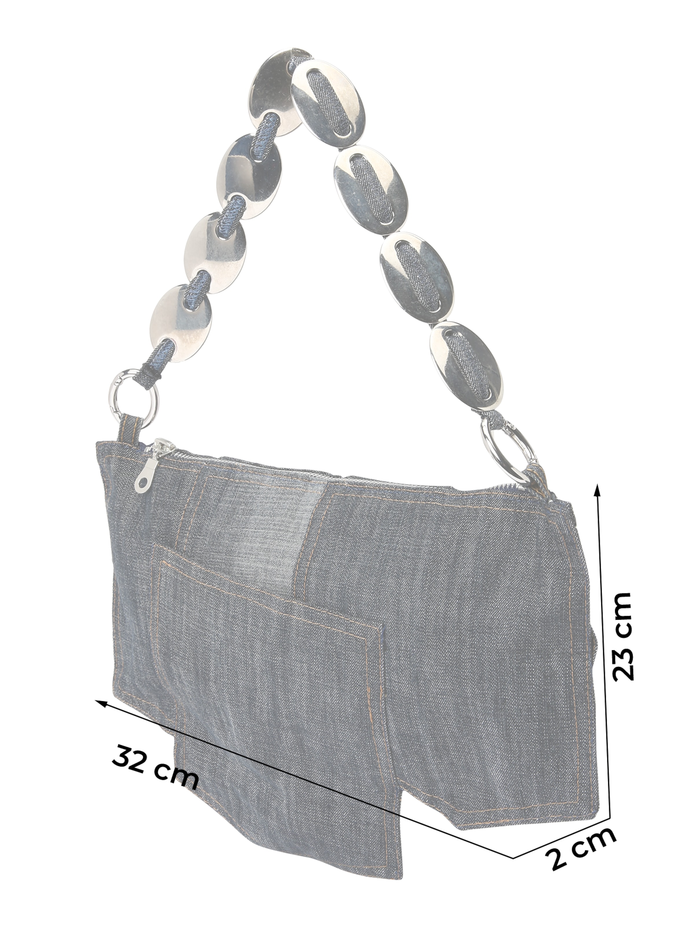 Sacs à main 'Upcycled' Bella x ABOUT YOU en bleu