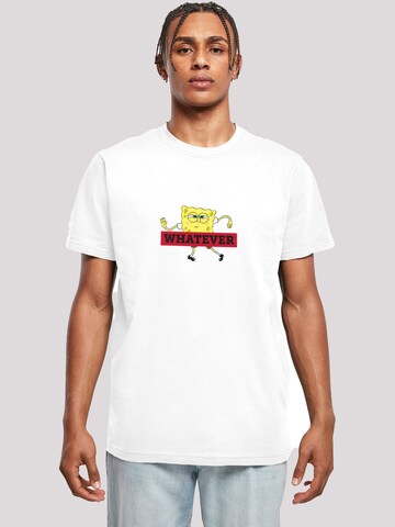 F4NT4STIC Shirt 'Spongebob' in Wit: voorkant