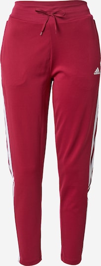 Pantaloni sport ADIDAS PERFORMANCE pe rubiniu / alb, Vizualizare produs