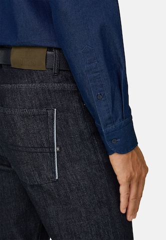 Coupe regular Chemise Boggi Milano en bleu