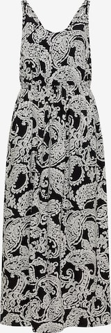 CECIL Maxikleid mit V-Neck und Print in Schwarz: Vorderseite
