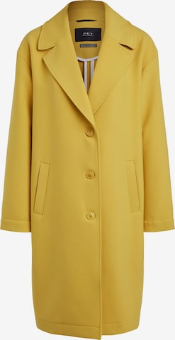 SET Ανοιξιάτικο και φθινοπωρινό παλτό σε κίτρινο: μπροστά