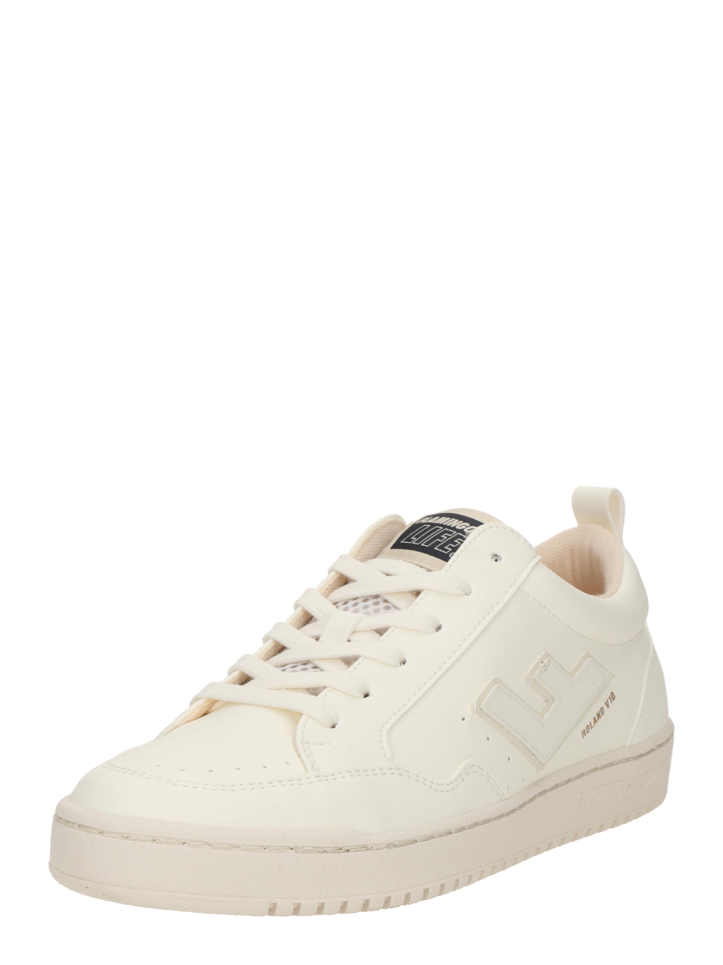 Flamingos' Life Platform trainers 'Roland V.10' in White: front