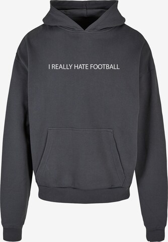 Merchcode Sweatshirt 'Hate Football' in Grijs: voorkant