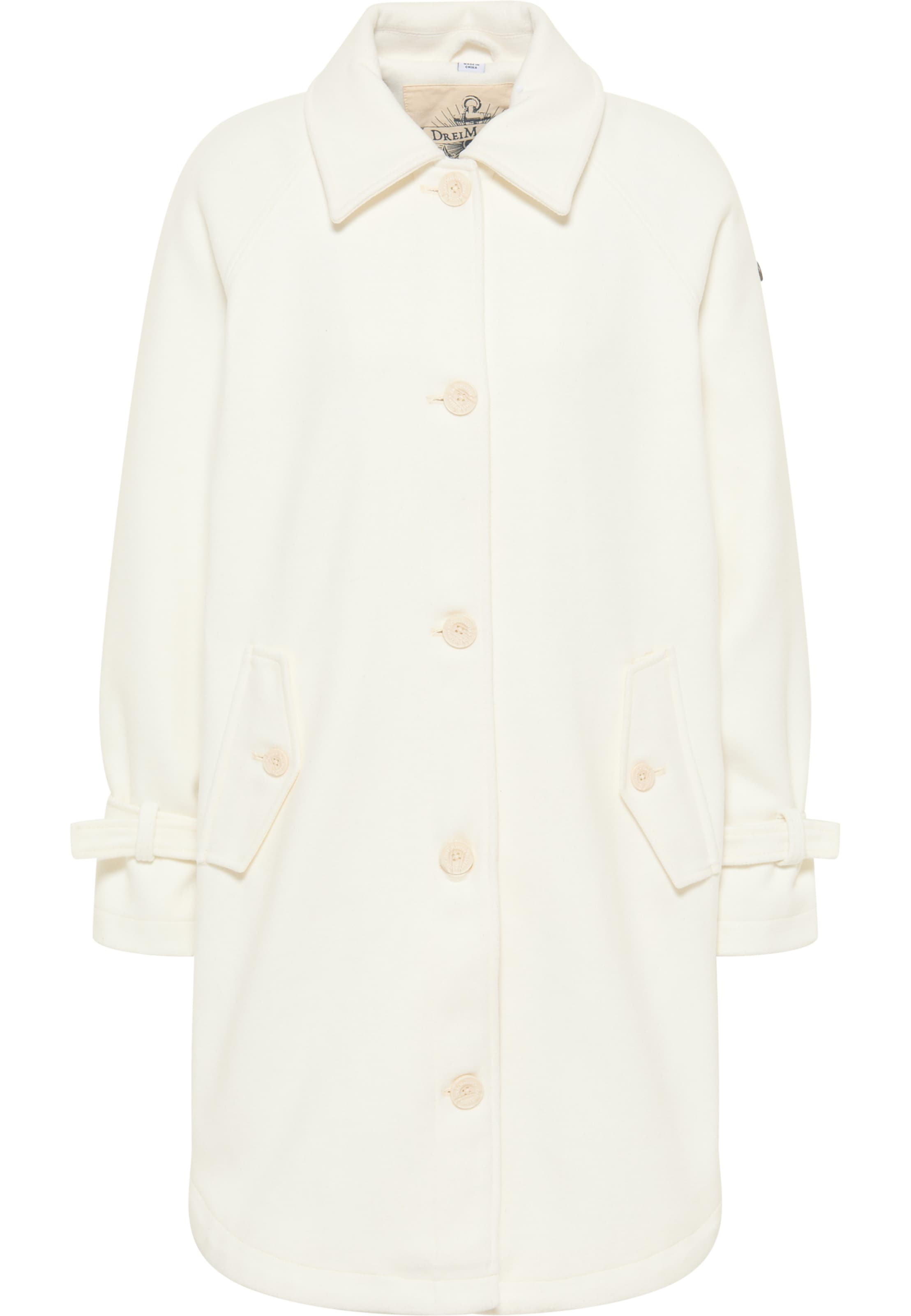 DreiMaster Vintage Välikausitakki värissä villanvalkoinen, Tuotenäkymä