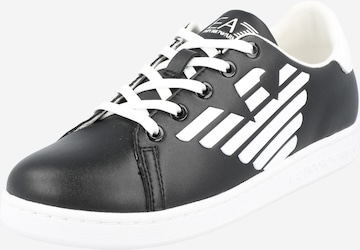 EA7 Emporio Armani Sneakers in Zwart: voorkant