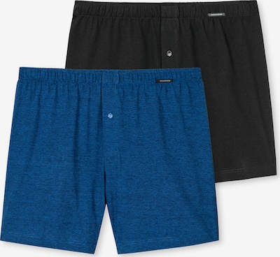 SCHIESSER Boxers ' Shorts ' en bleu / noir, Vue avec produit