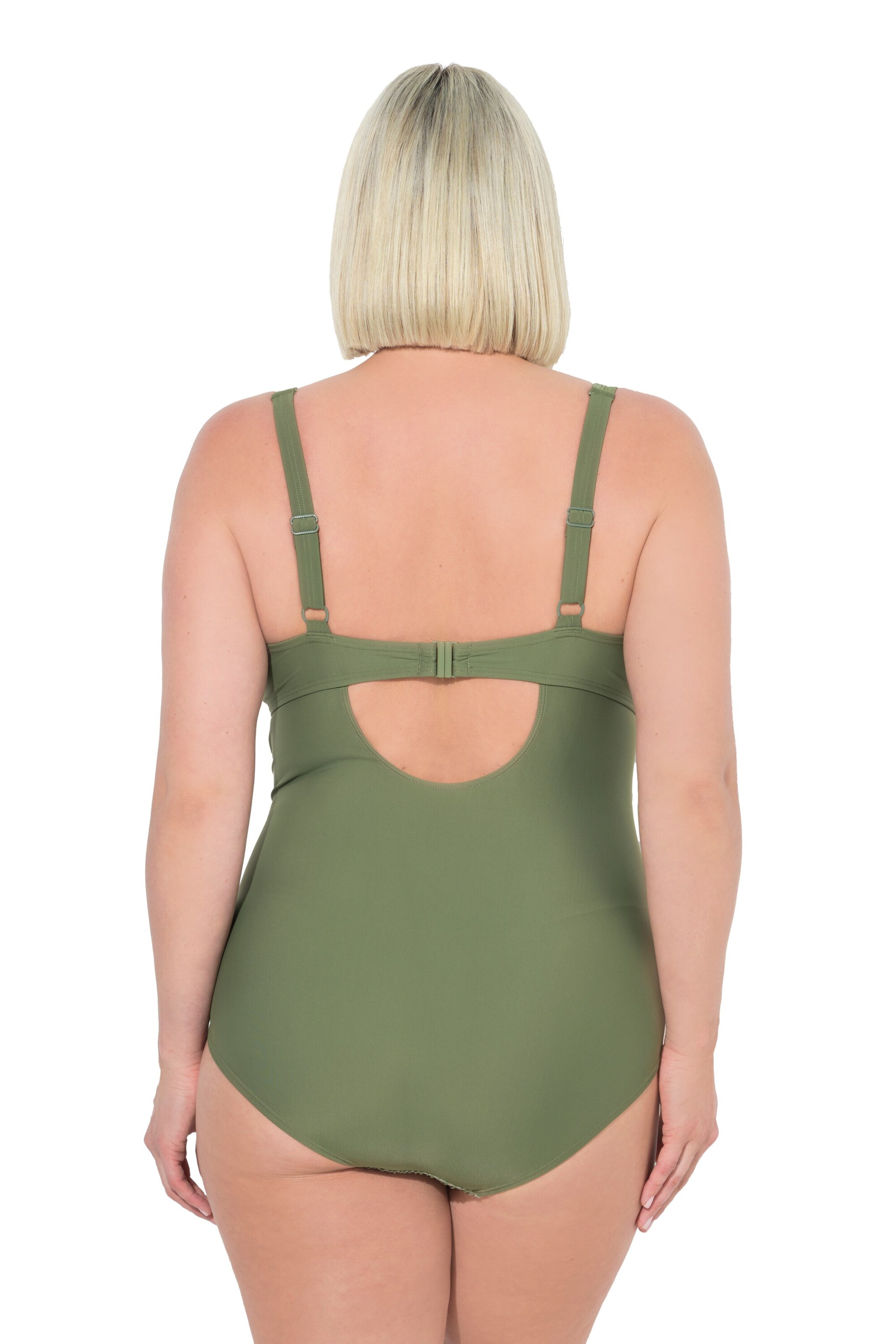 Ulla Popken Push-up Badpak in Groen