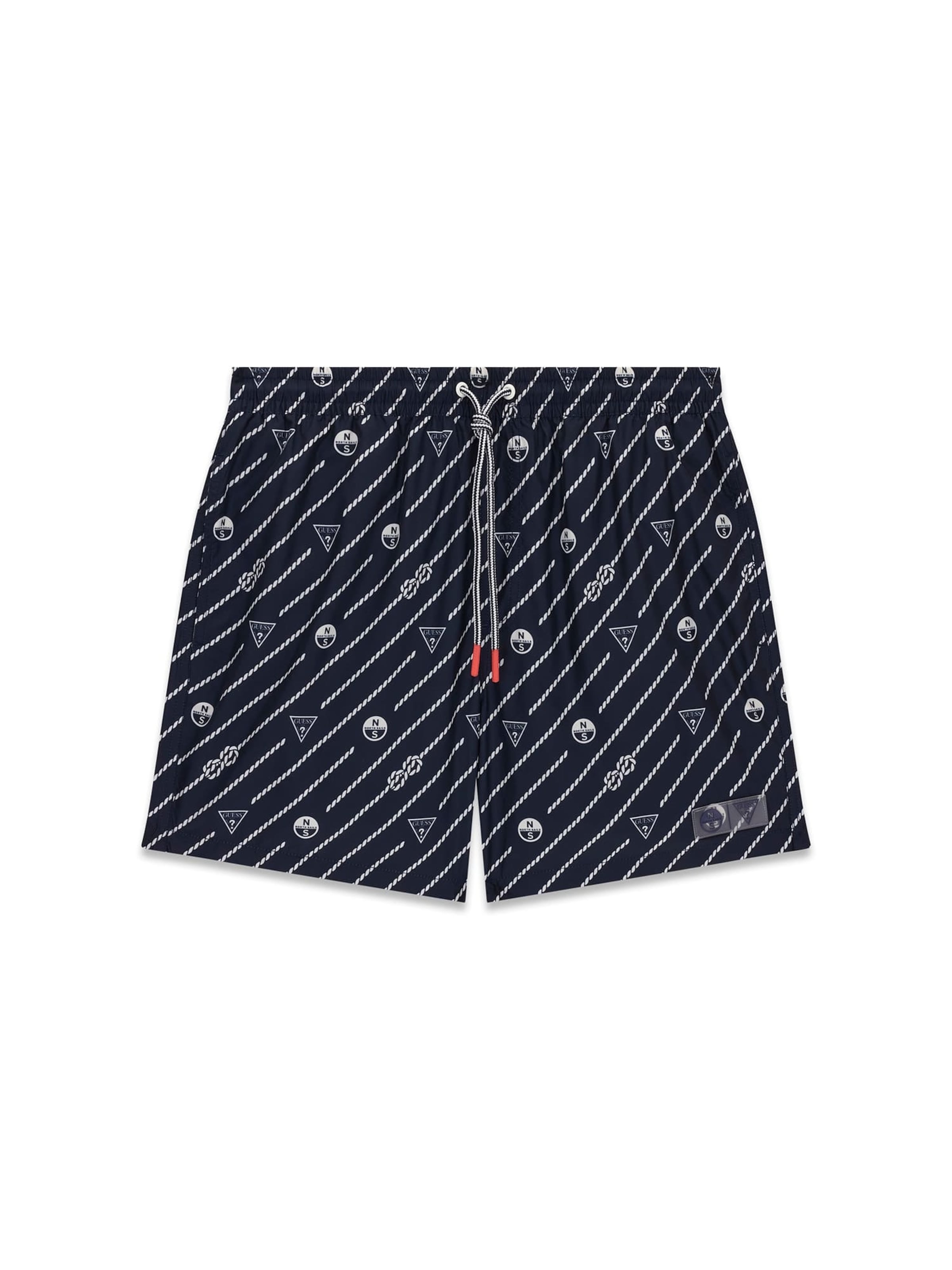 GUESS Board Shorts in Black: front