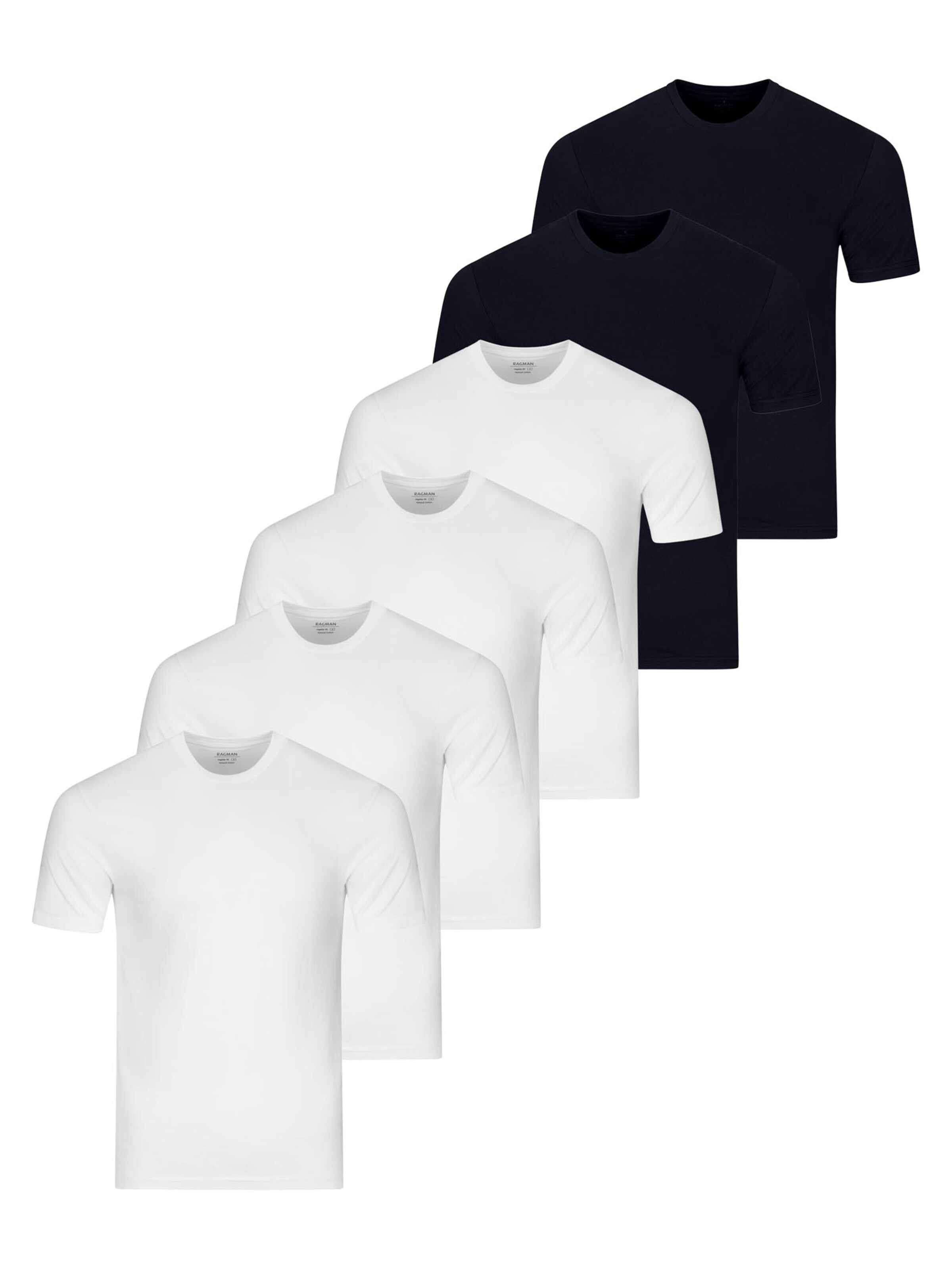Ragman Undershirt 'Basic' in Blue: front