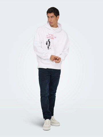 Only & Sons - Sudadera en blanco