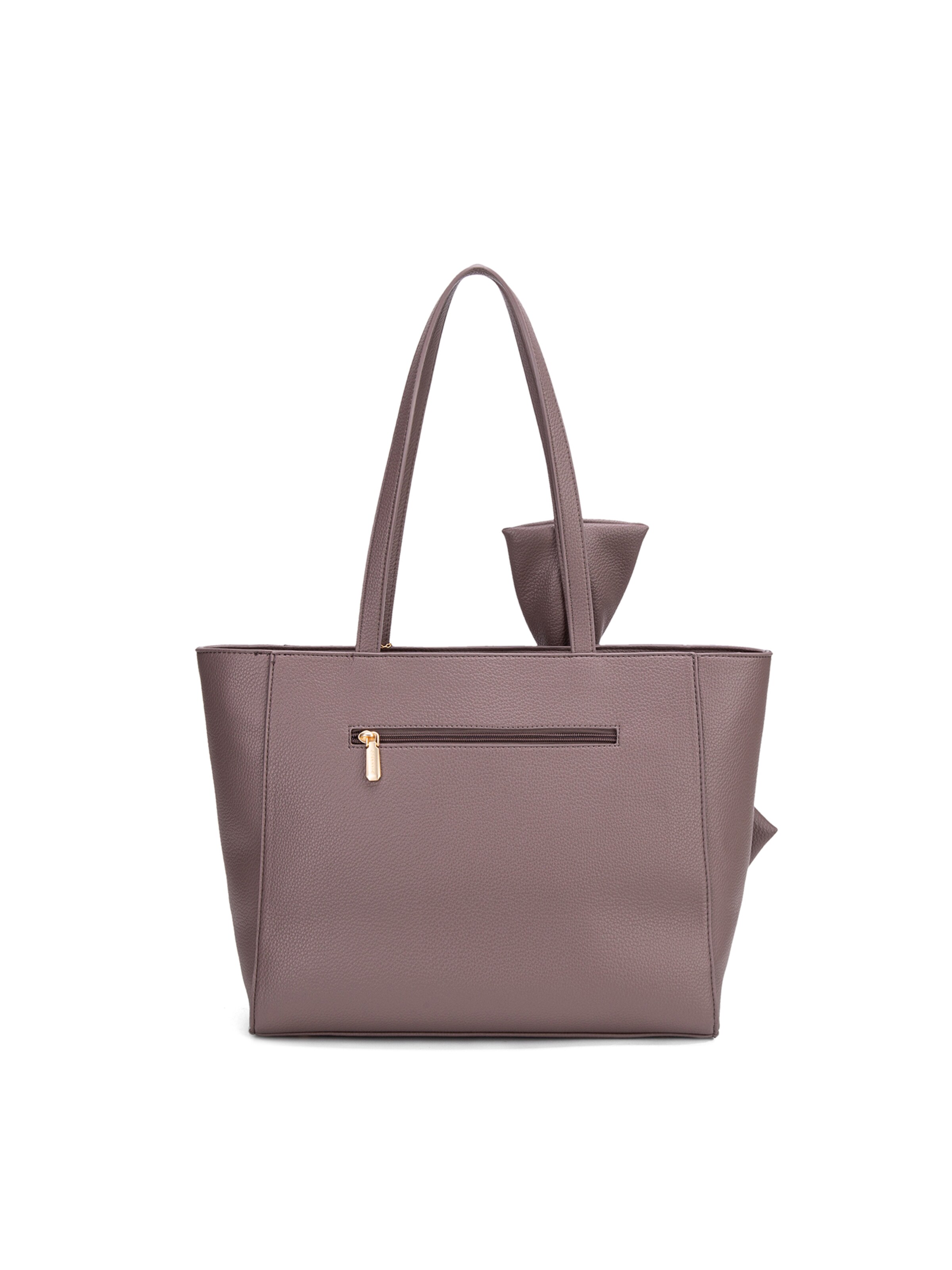 Borsa a spalla 'Borsa a Spalla Donna Velvetine Elite - Pelle Vegana PU con Fiocco' di Diana&Co. in grigio