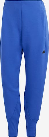 ADIDAS SPORTSWEAR Tapered Workout Pants 'Z.N.E.' in Blue: front
