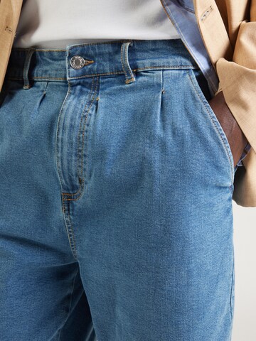 Denim Project Широка кройка Дънки с набор в синьо