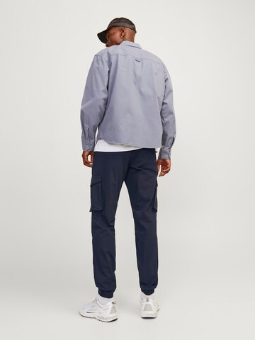 Tapered Pantaloni cargo 'Kane Noah' di JACK & JONES in blu