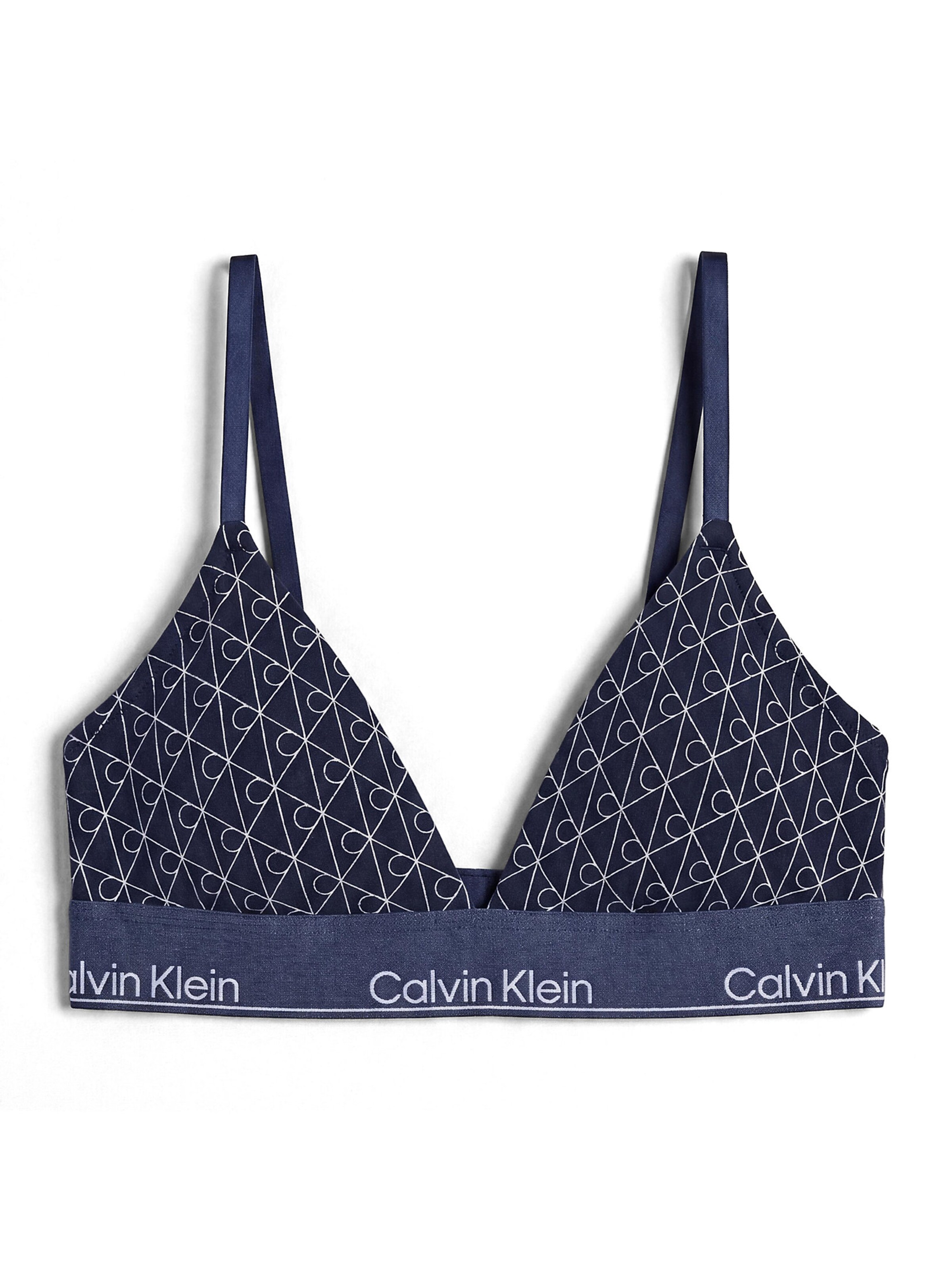 Calvin Klein Triangel BH in Blau: Vorderseite