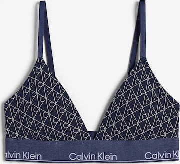 Calvin Klein Triangel BH in Blau: Vorderseite