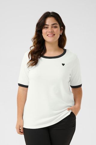 KAFFE CURVE - Camiseta en blanco: frente