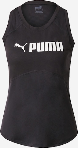 Top sportivo di PUMA in nero: frontale