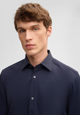 Coupe slim Chemise business ' Sit ' STRELLSON en bleu