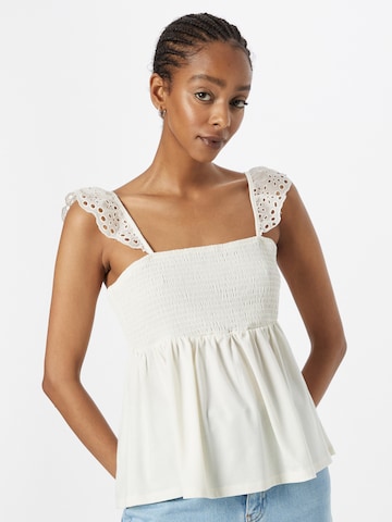 Top 'OVIDA' di VERO MODA in bianco: frontale