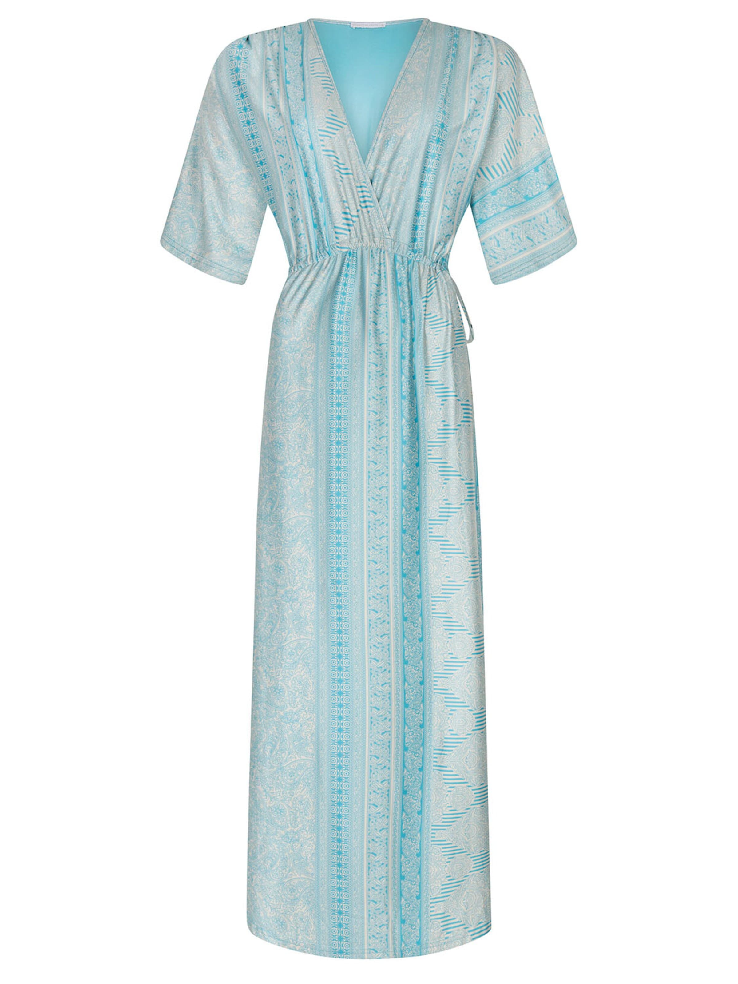 Chic by Lirette Dress 'Kimono Lotus Guna' in Blue: front